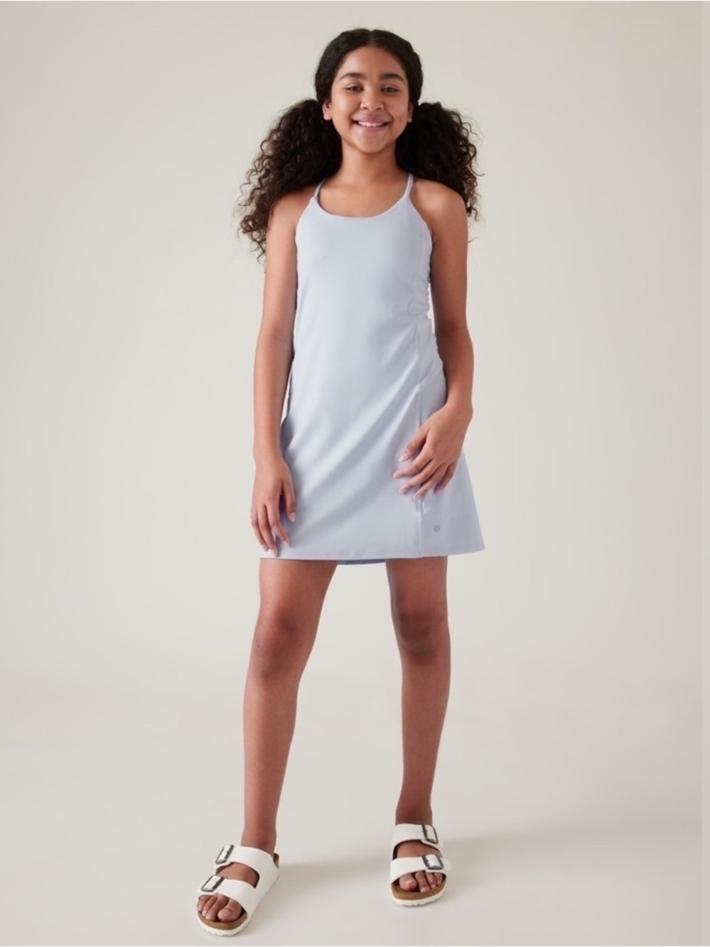 Athleta Girls' Light Blue Racerback Dress